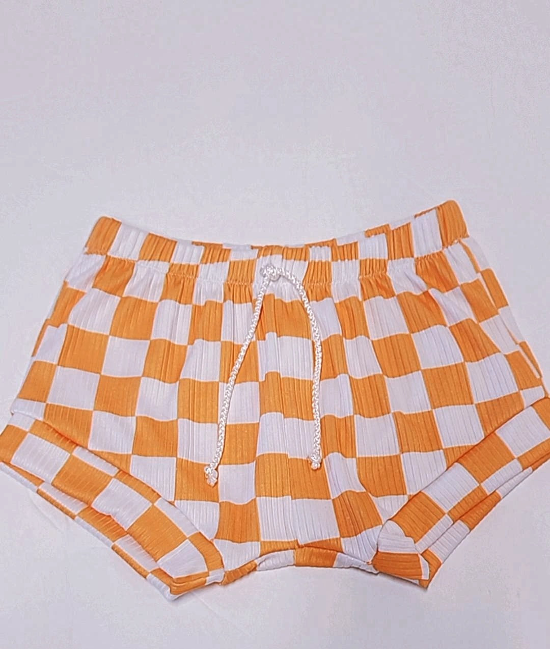 Yellow checkers Shorties 2t