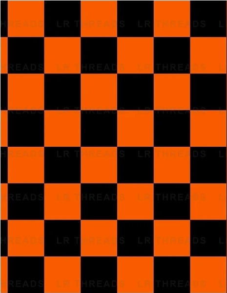 Black and Orange Chex