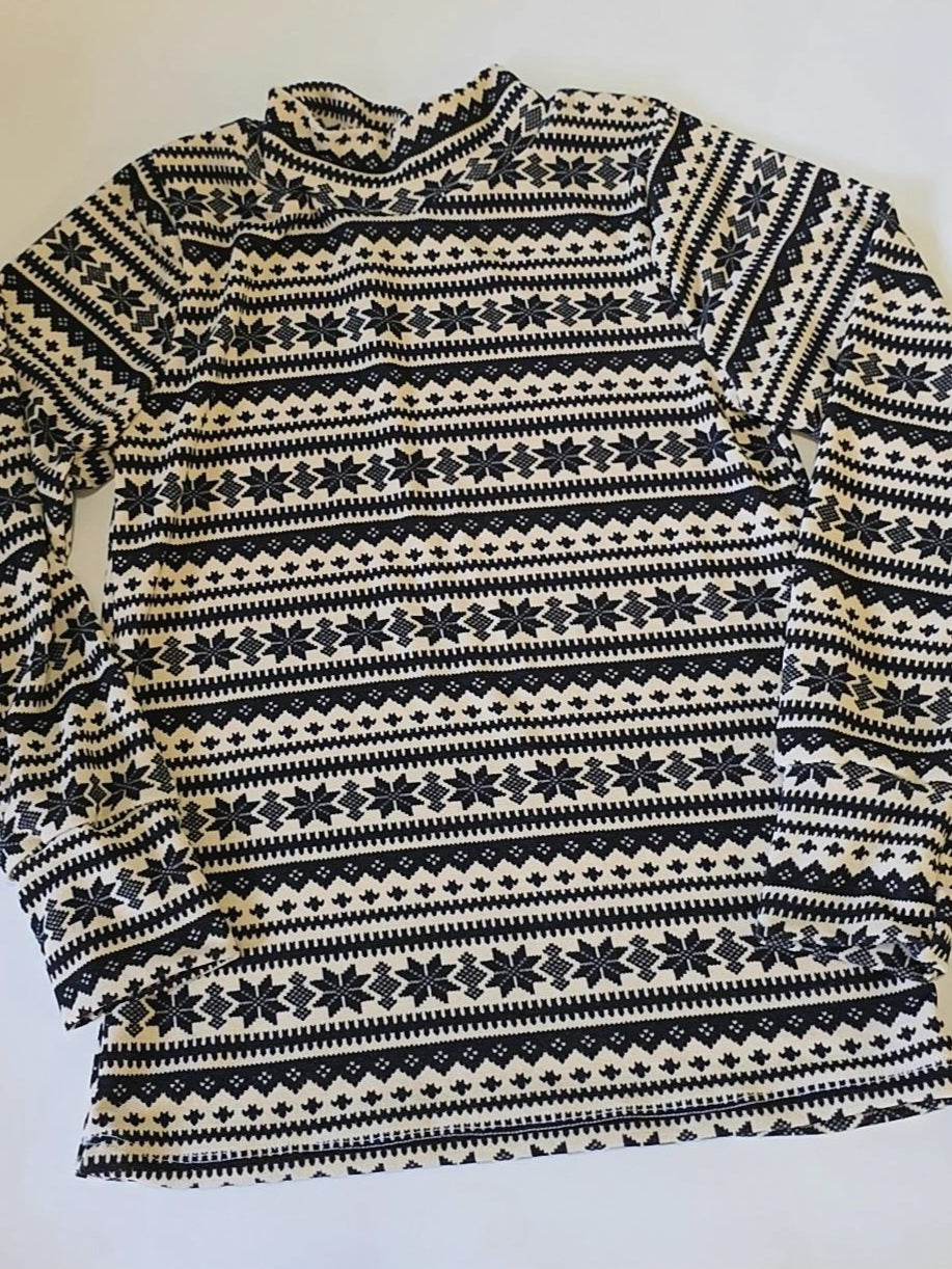 Mock neck long sleeves 8y