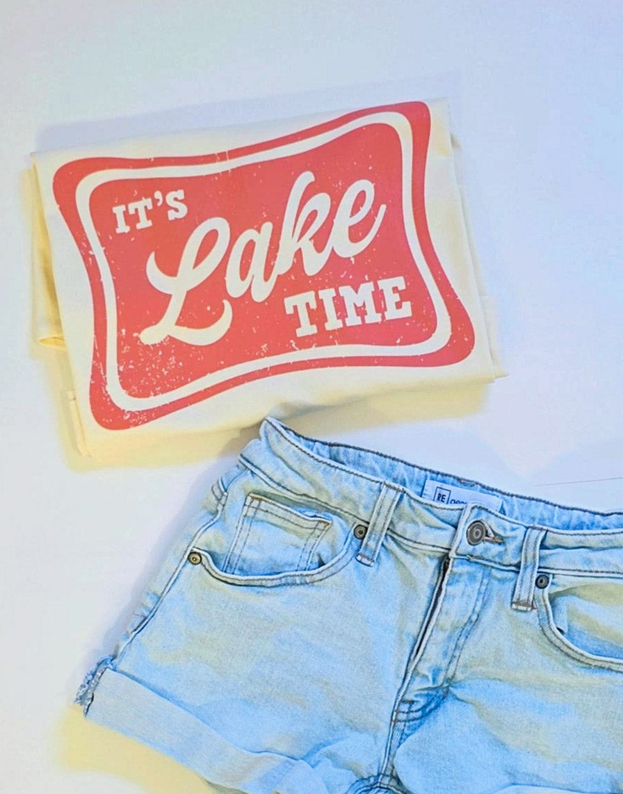 IT'S LAKE TIME  Adult T-Shirts