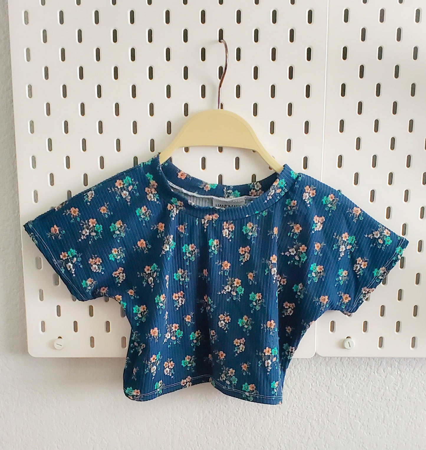 Teal Flowers Asthon Top 9m